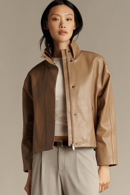 Walter Baker Roman Funnel-Neck Jacket | Anthropologie