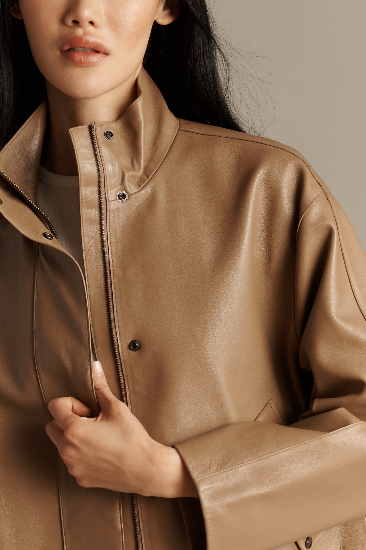 Walter Baker Roman Funnel-Neck Jacket