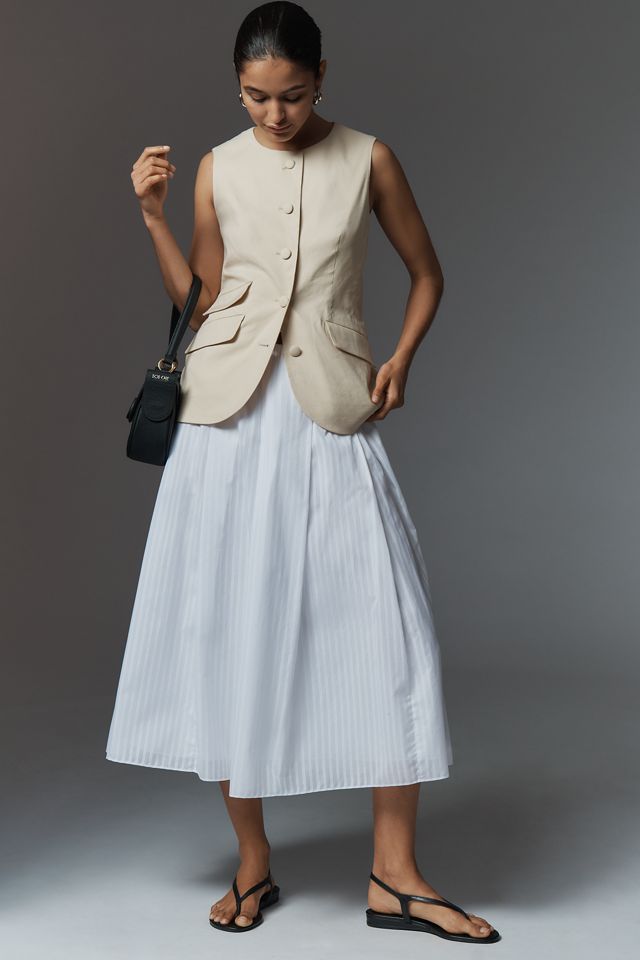 rag & bone Slade Linen Blend Vest #2