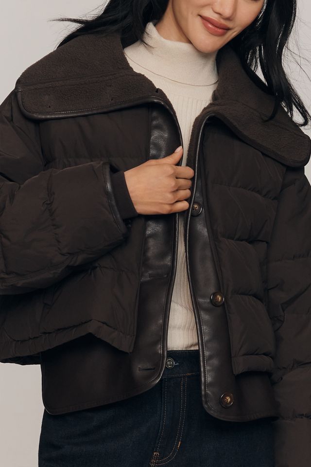 rag & bone Gloria Mixed Media Puffer Jacket #1
