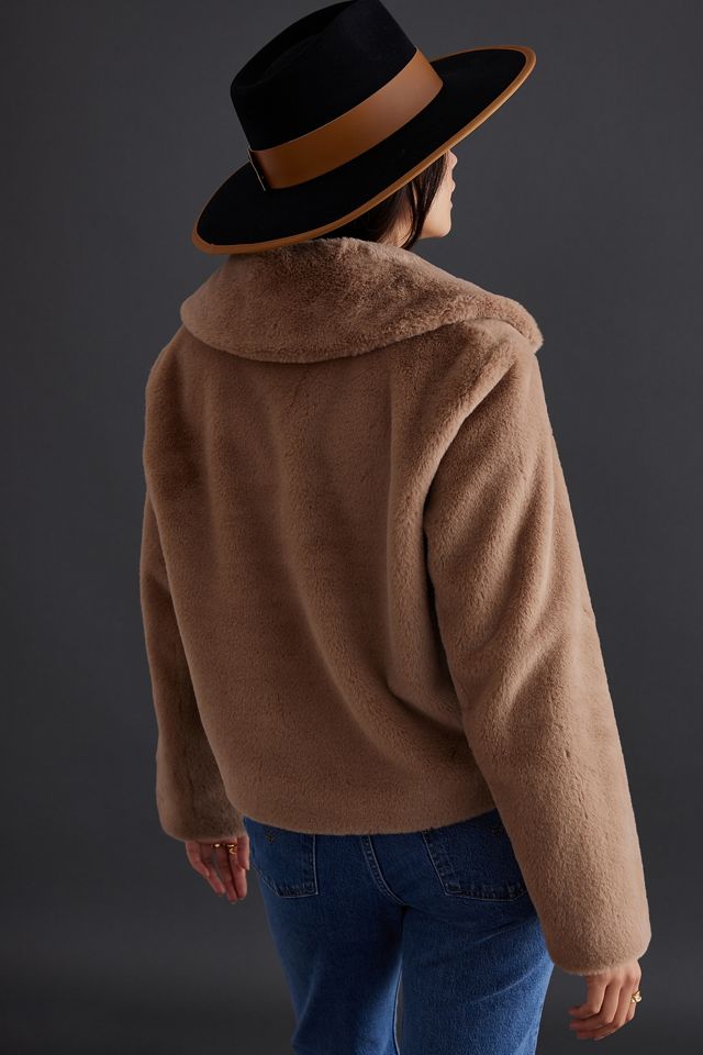 Cropped Faux Fur Jacket #1