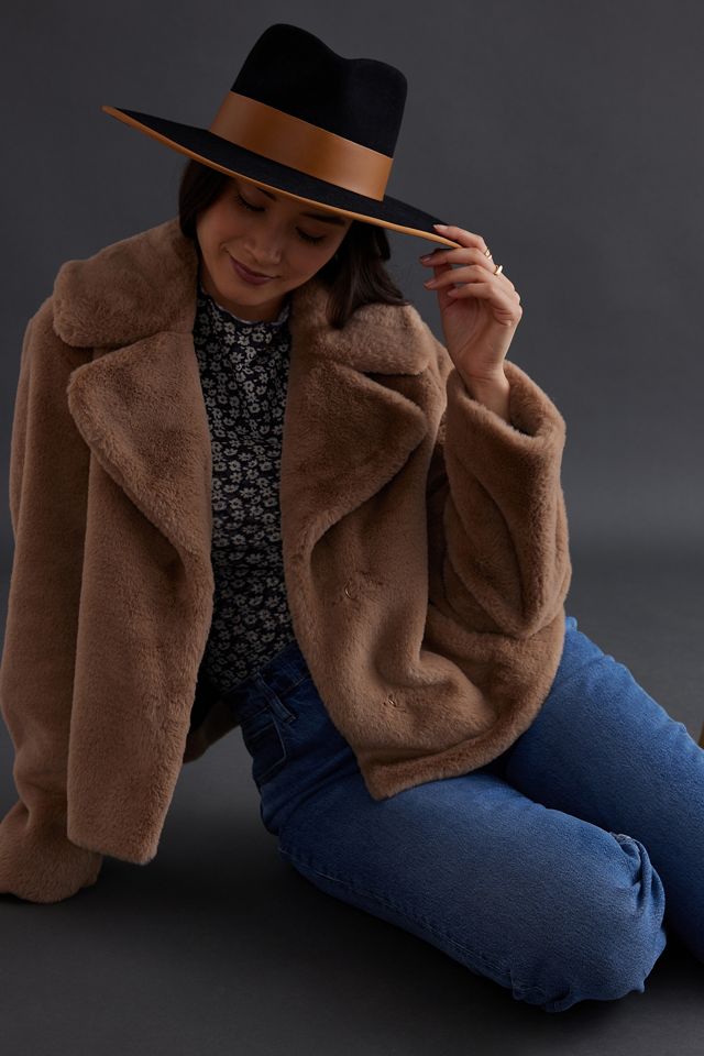 Cropped Faux Fur Jacket #4