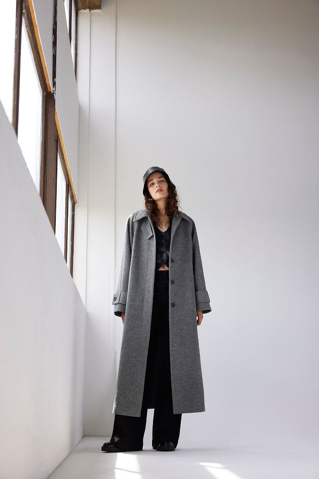 Collared Long Car Coat