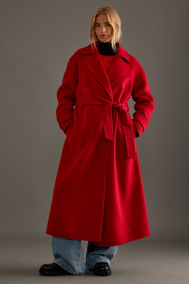 By Anthropologie Wool-Blend Wrap Coat #1