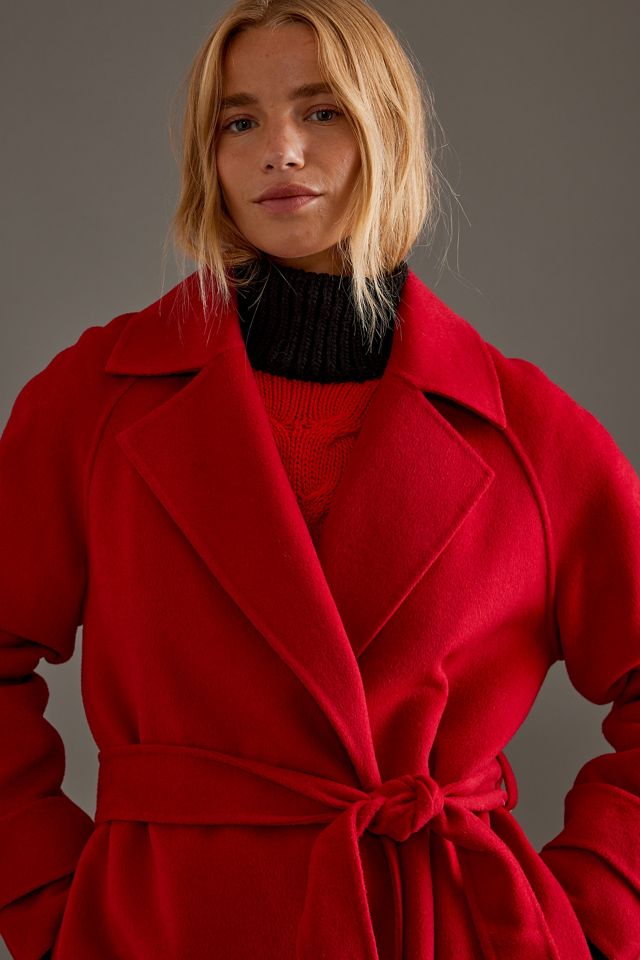 By Anthropologie Wool-Blend Wrap Coat #2