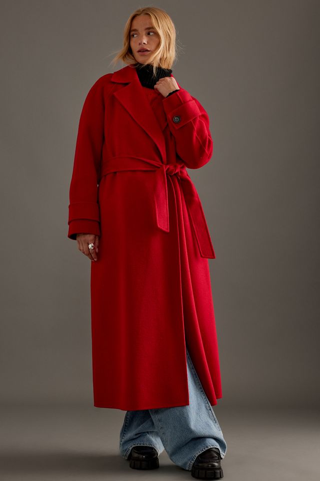 By Anthropologie Wool-Blend Wrap Coat #4