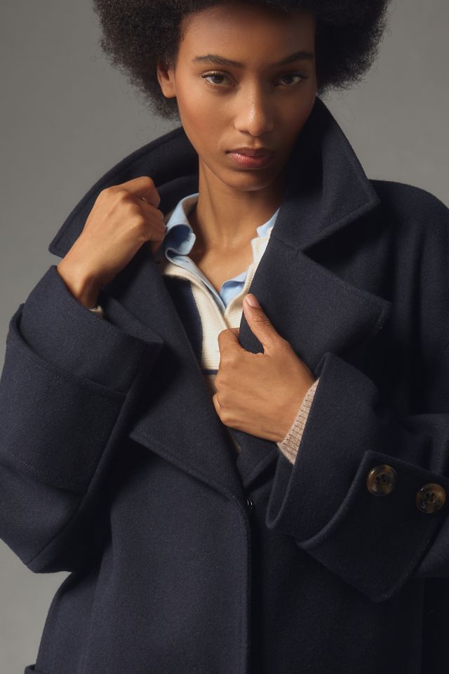 By Anthropologie Wool Blend Oversized Coat #3