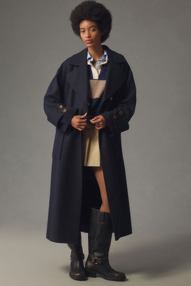 By Anthropologie Wool Blend Oversized Coat