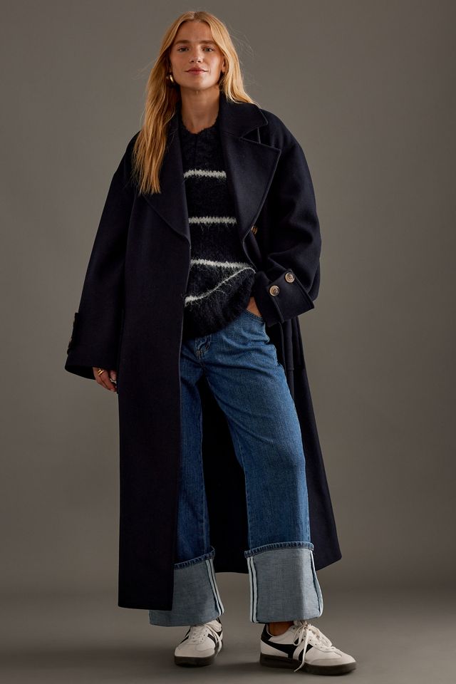 By Anthropologie Wool Blend Oversized Coat #6