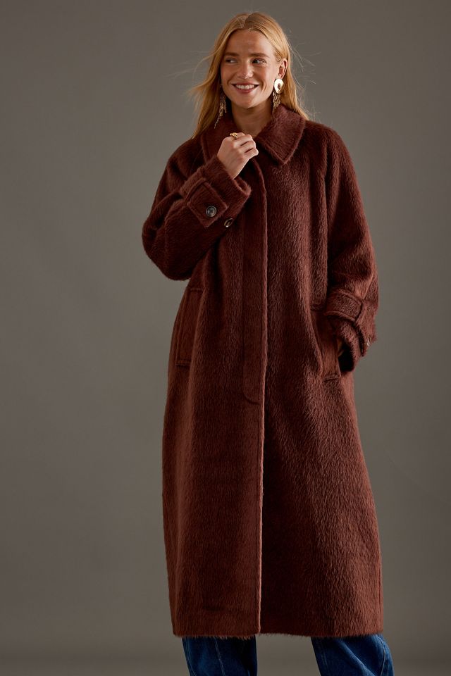 By Anthropologie Textured Maxi Coat #3