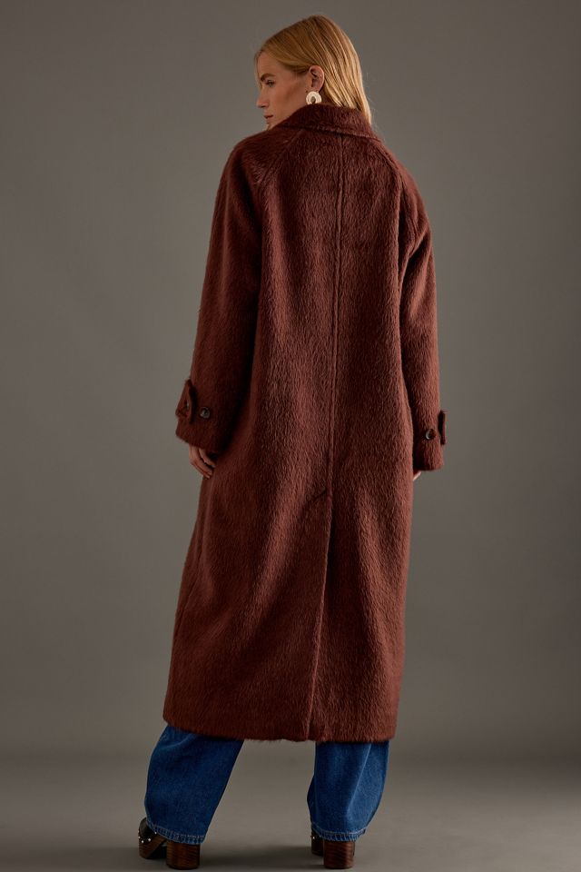 By Anthropologie Textured Maxi Coat #6