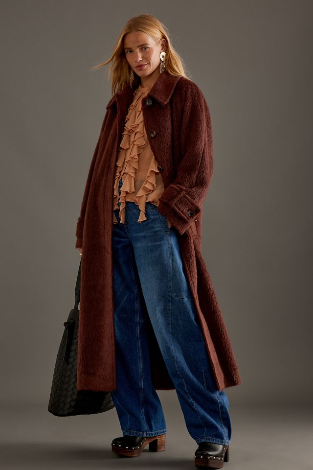 By Anthropologie Textured Maxi Coat #2
