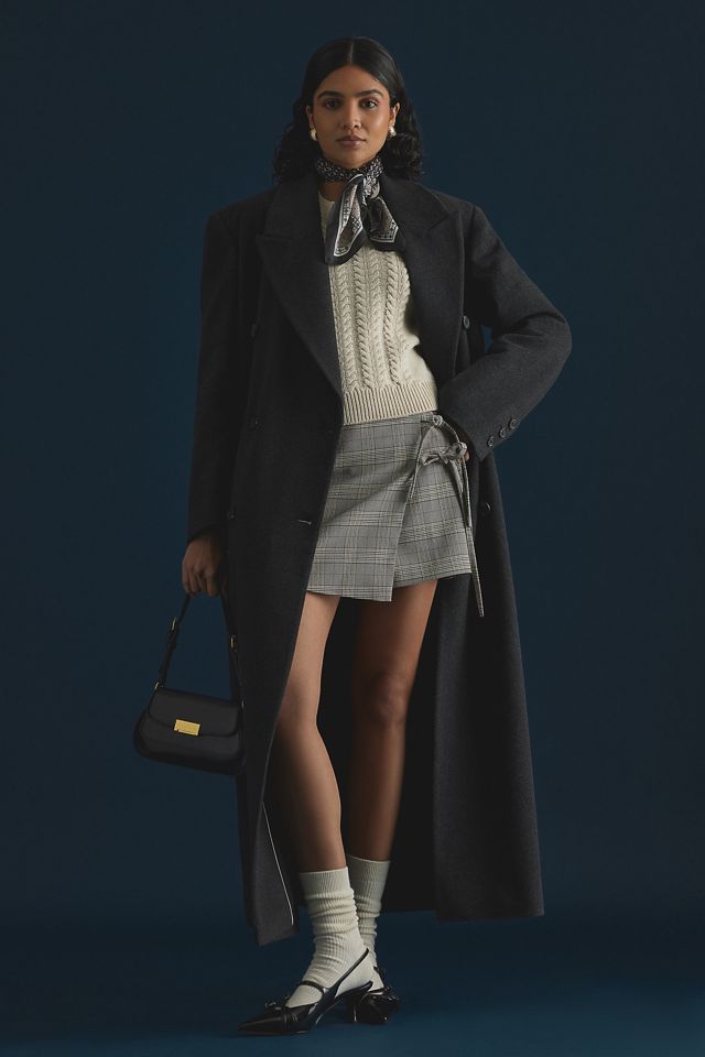 By Anthropologie Long Wool Coat #10