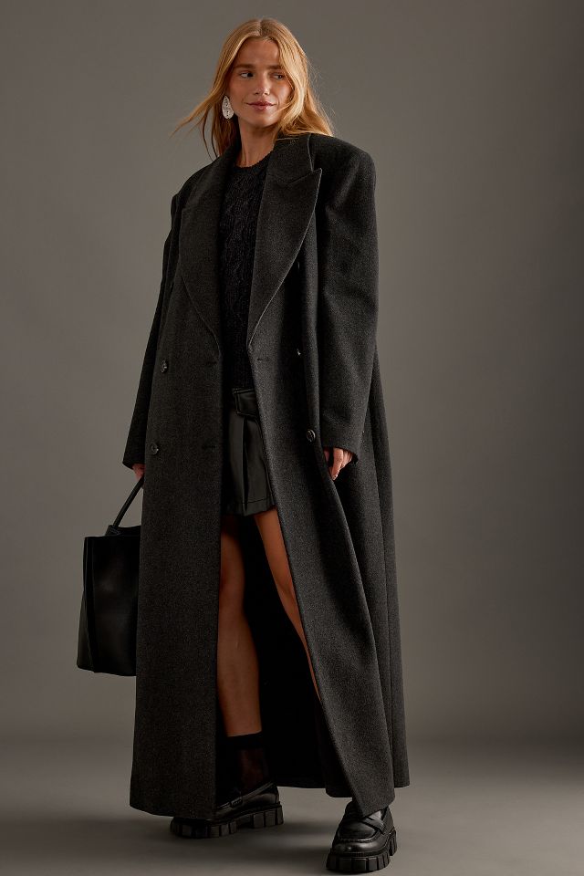 By Anthropologie Long Wool Coat