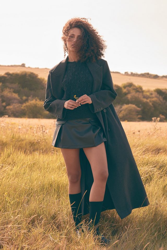By Anthropologie Long Wool Coat #7