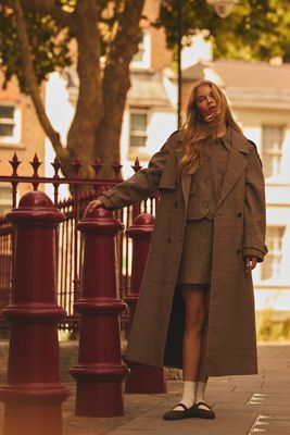 By Anthropologie Heritage Long Trench Coat