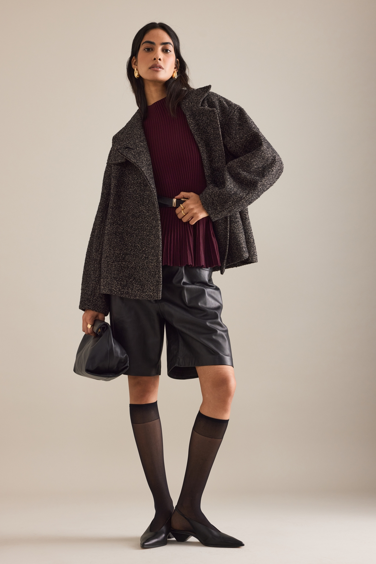 By Anthropologie Bouclé Wool Blend Jacket