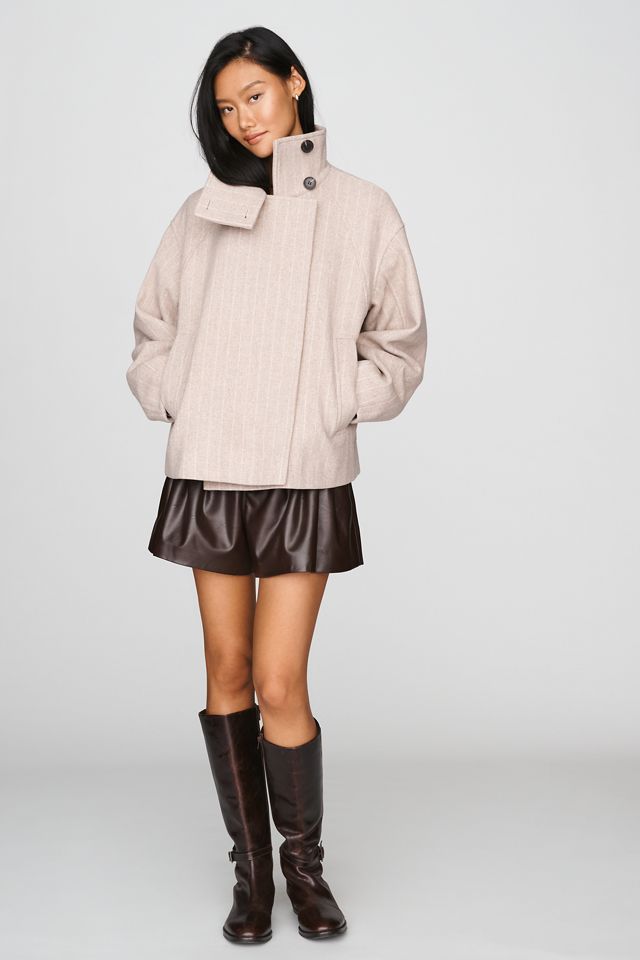 By Anthropologie Funnel-Neck Coat #1