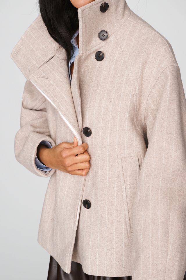 By Anthropologie Funnel-Neck Coat #2