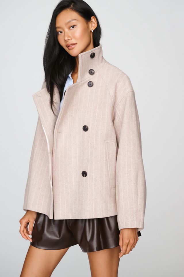 By Anthropologie Funnel-Neck Coat #3