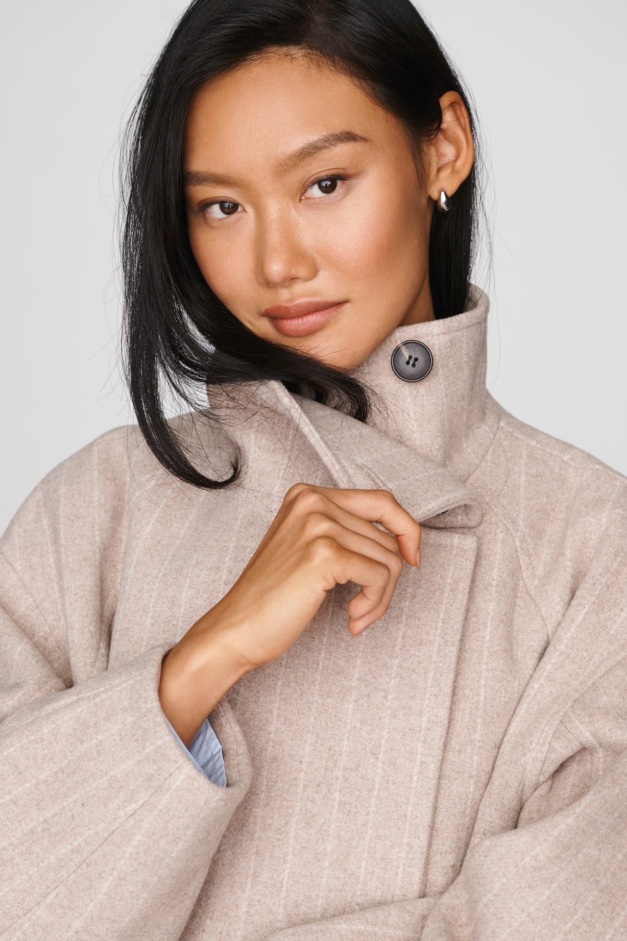 By Anthropologie Funnel-Neck Coat