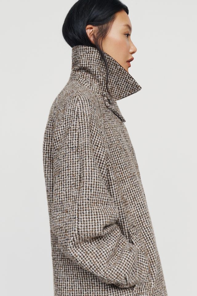 By Anthropologie Houndstooth Maxi Coat #2
