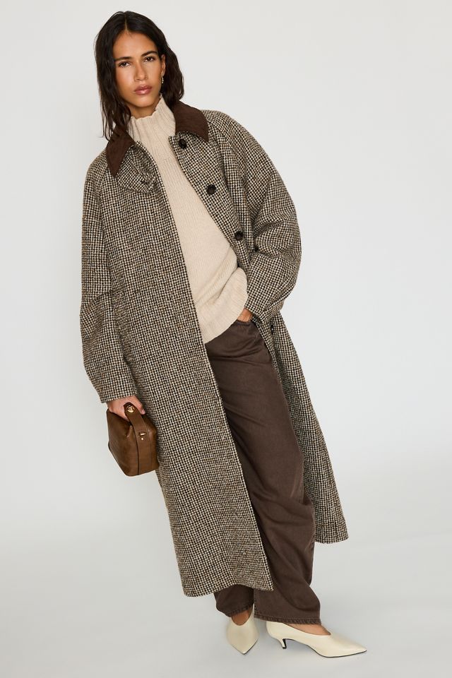 Abrigo Maxi de Mezcla de Lana a Cuadros By Anthropologie #3
