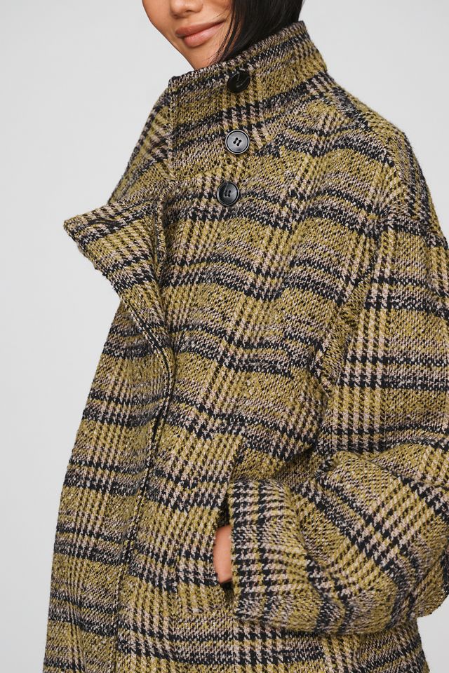 By Anthropologie Bouclé Funnel-Neck Coat #2