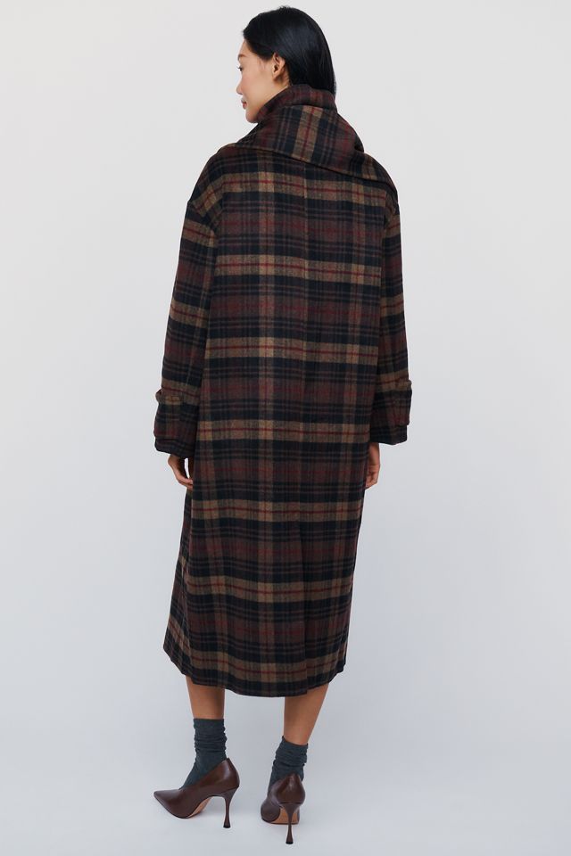 By Anthropologie Wool Blend Funnel Neck Coat #2