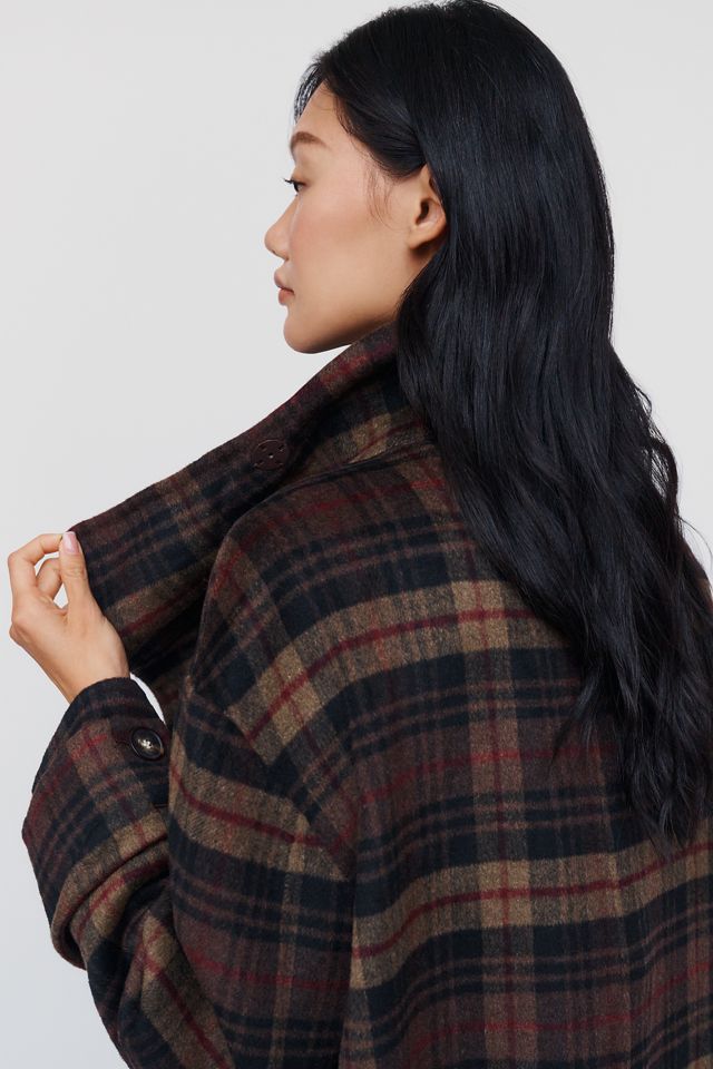 By Anthropologie Wool Blend Funnel Neck Coat #4