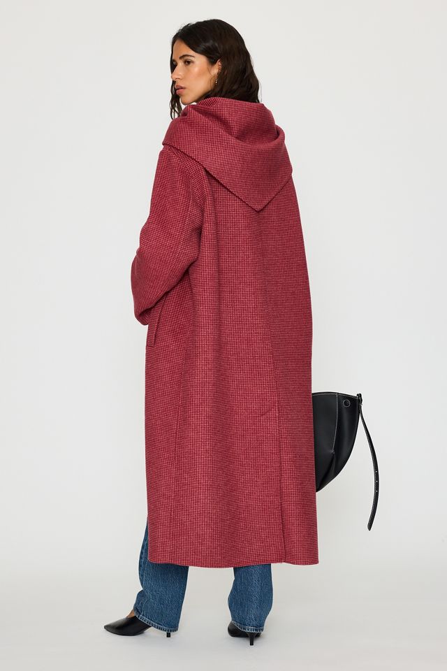 By Anthropologie Cappotto Sciarpa in Misto Lana Pied de Poule #5
