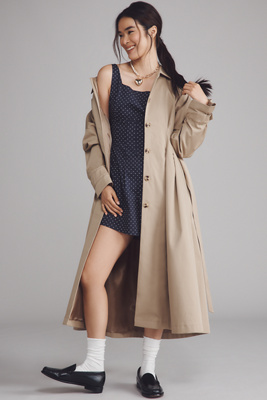 Exquise The Tobie Trench Coat By  Jacket In Neutral