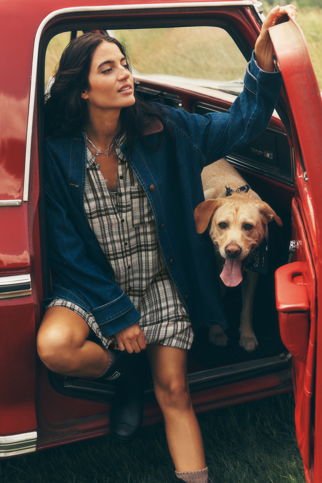 Maeve Denim Barn Coat