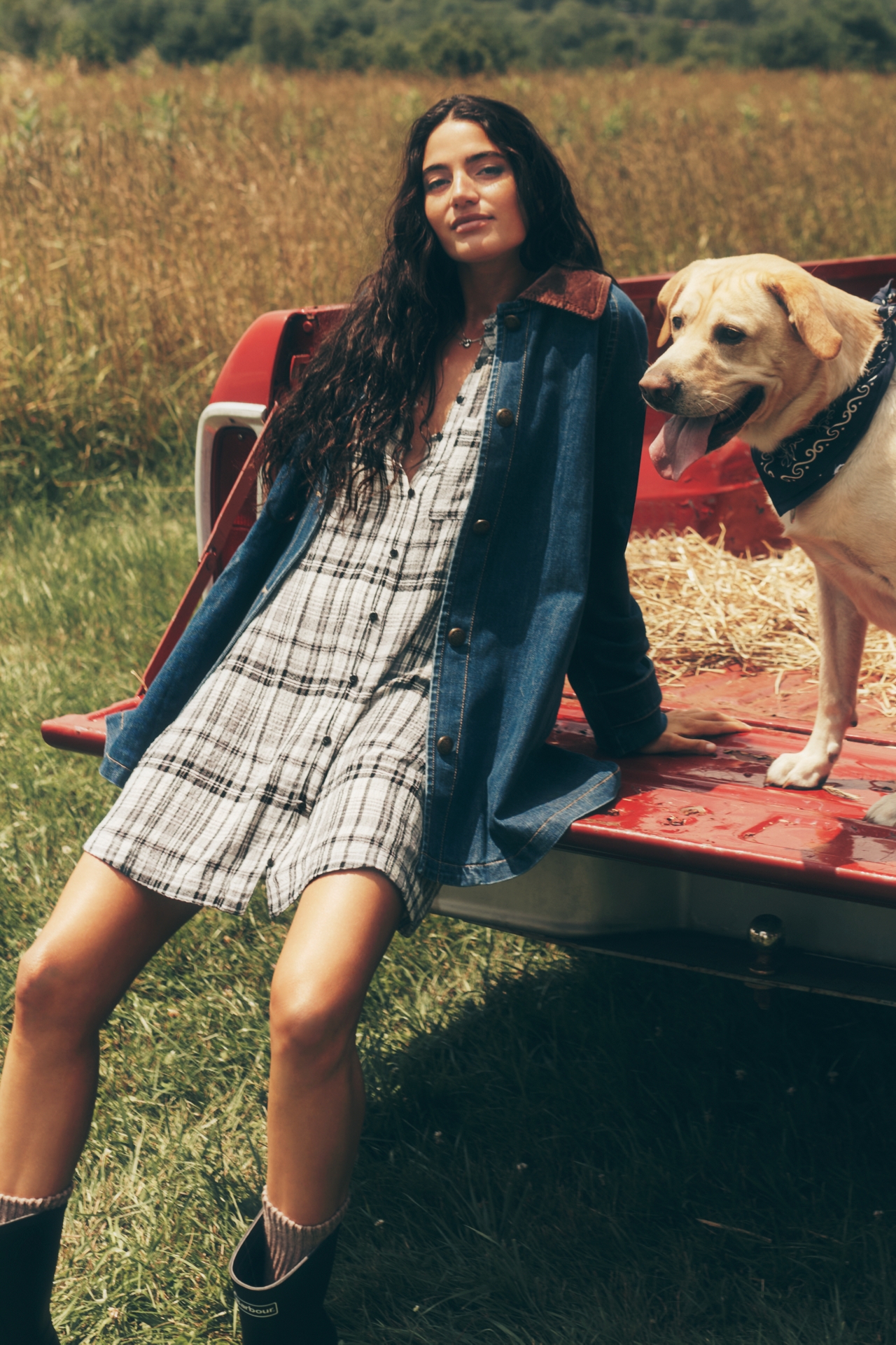 Maeve Denim Barn Coat