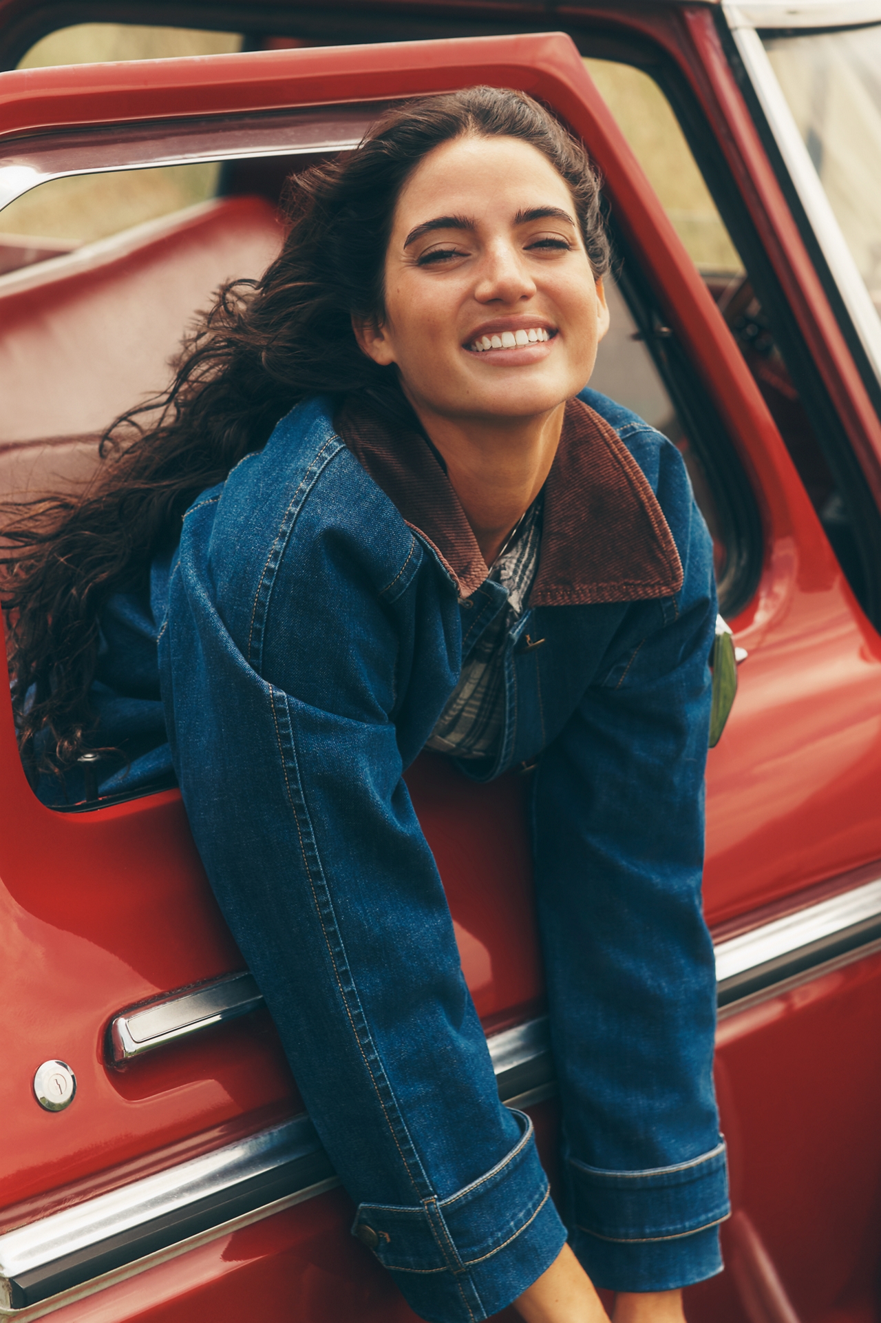 Maeve Denim Barn Coat