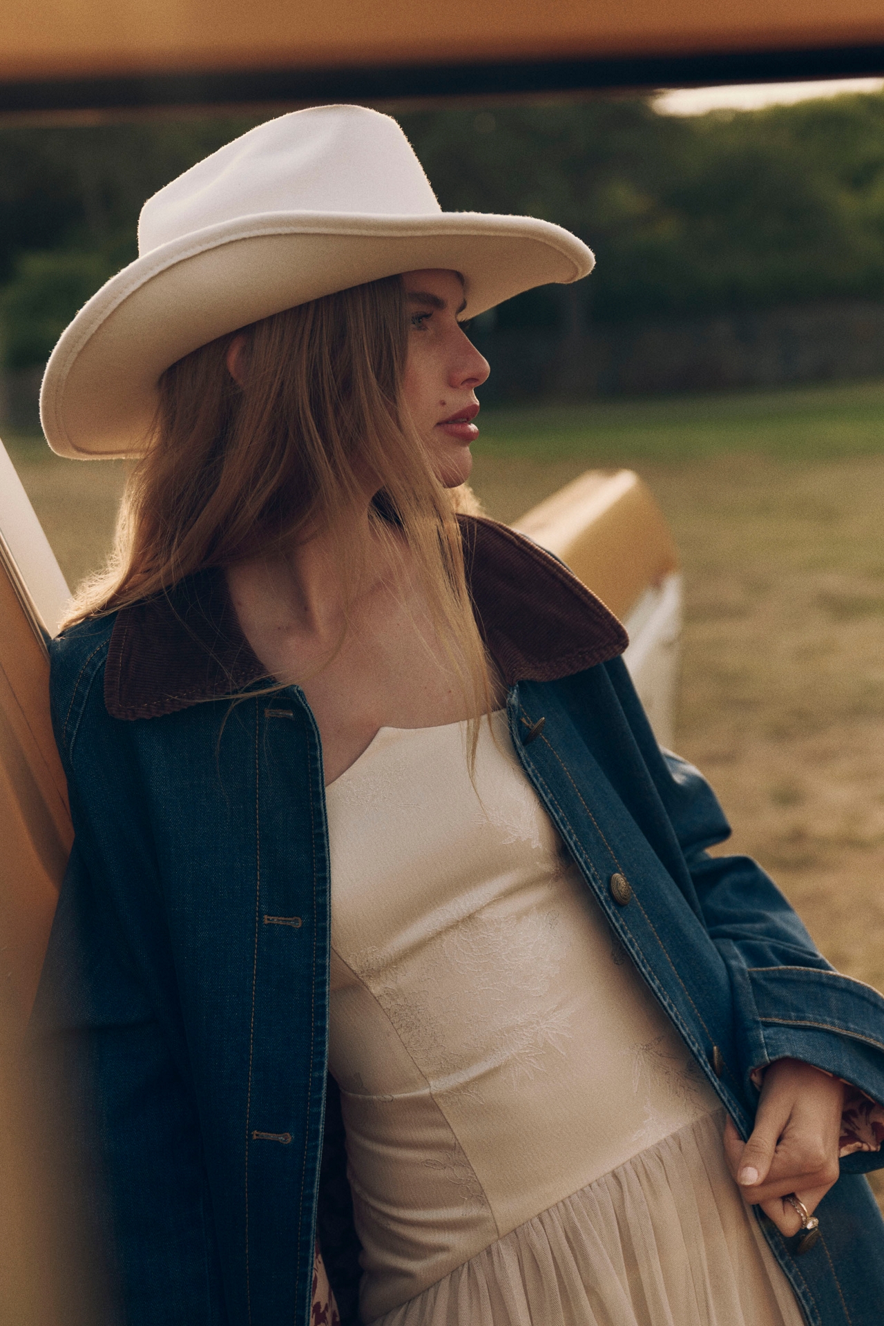 Maeve Denim Barn Coat