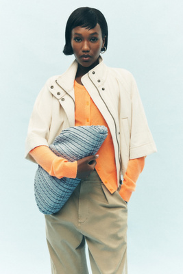 Cropped Utility Cape Jacket