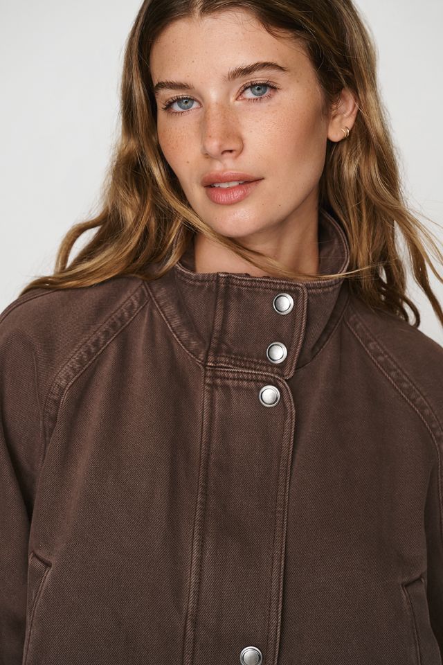 Pilcro Cropped Utility Cape Jacket #2