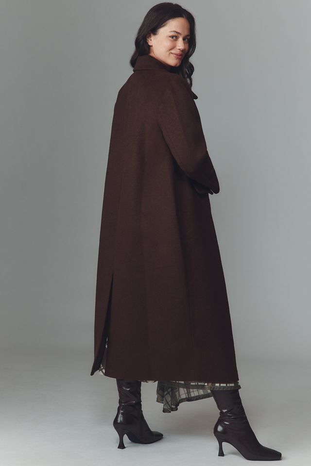 Eloquii Plus Textured Double-Breasted Long Coat #2