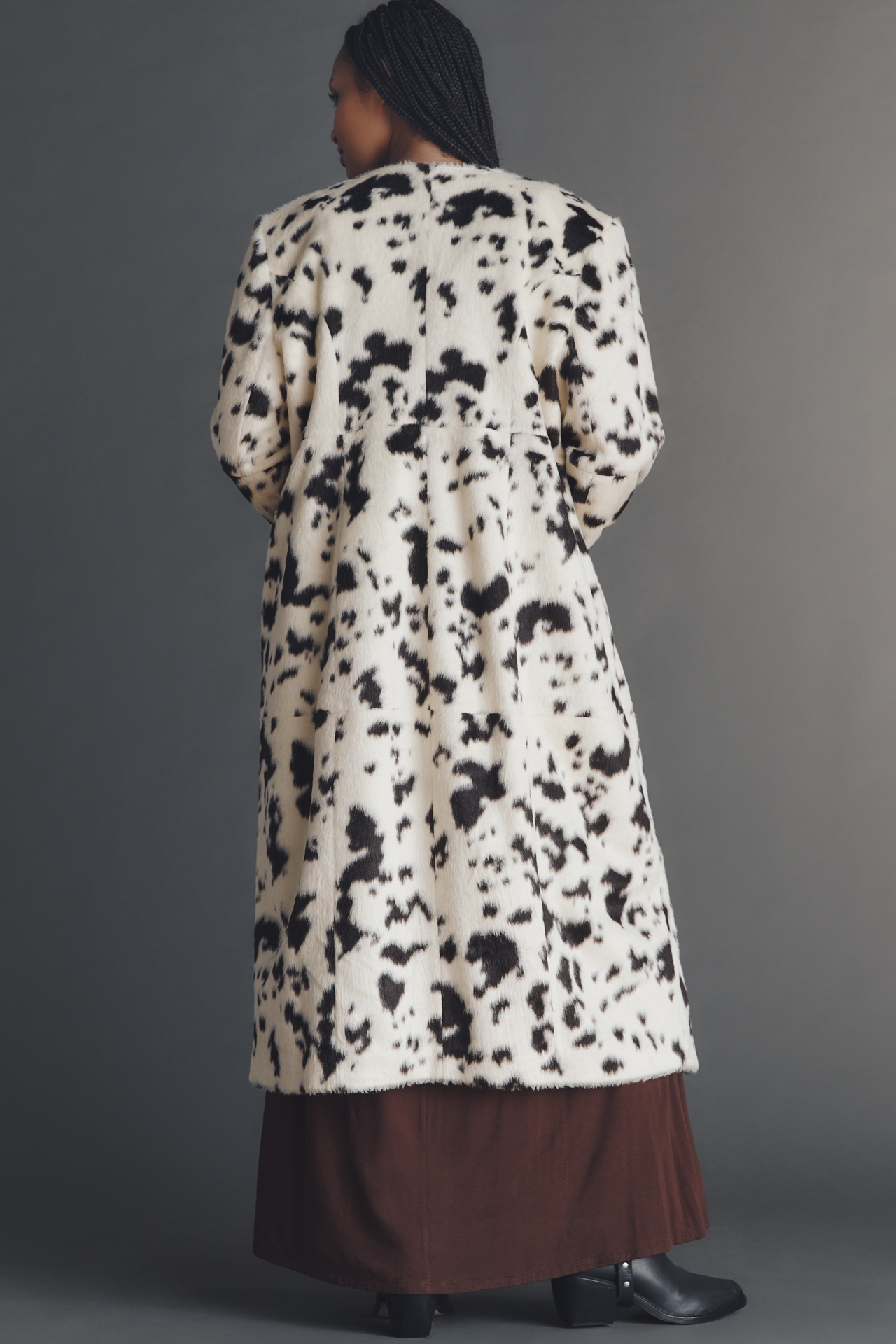 Eloquii Plus Faux-Fur Long Coat
