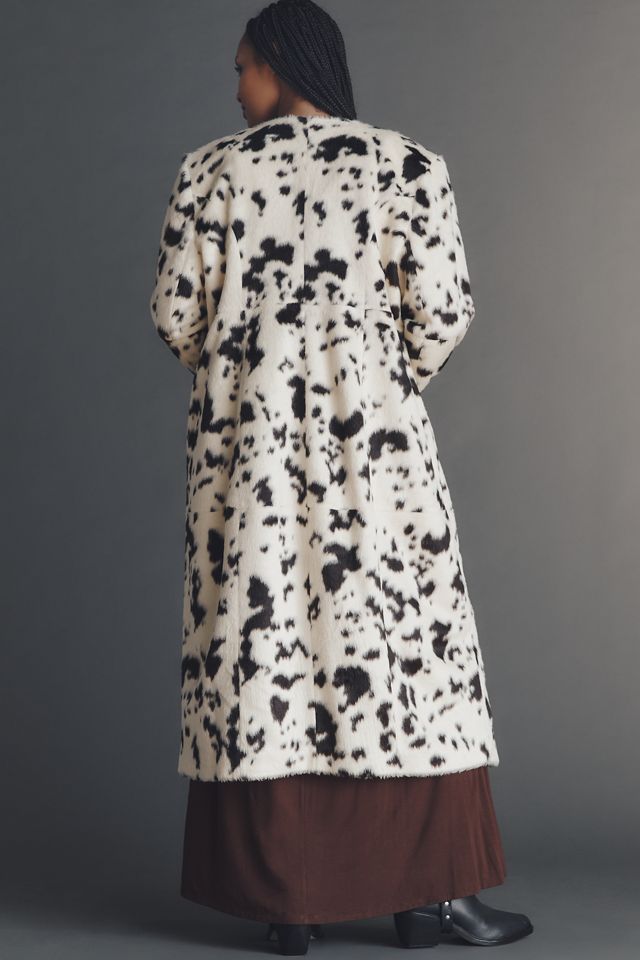 Eloquii Plus Faux-Fur Long Coat #1