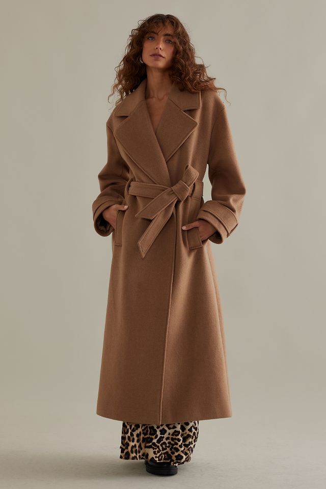 ALIGNE George Belted Long Trench Coat