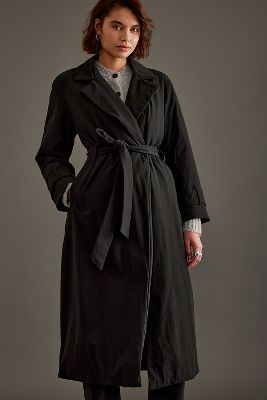 Aligne George Wrap Coat In Black