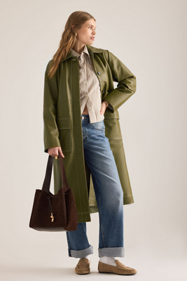 ALIGNE Aspen Leather Trench Coat