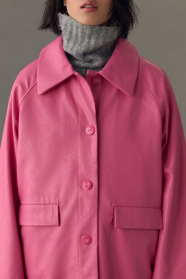 Baum und Pferdgarten Devon Faux Leather Trench Coat | Anthropologie