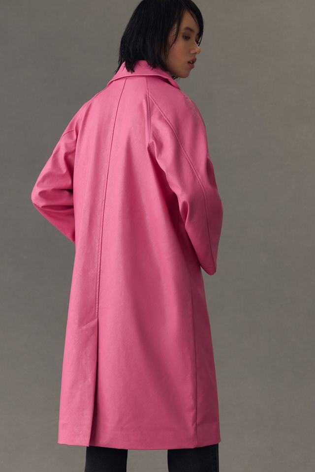 Baum und Pferdgarten Devon Faux Leather Trench Coat | Anthropologie