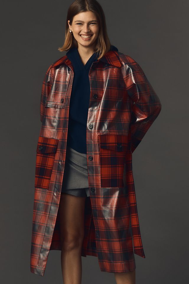 Baum und Pferdgarten Dorothy Plaid Trench Coat #3