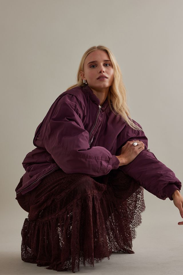 Oversized Padded Bomber Jacket #1