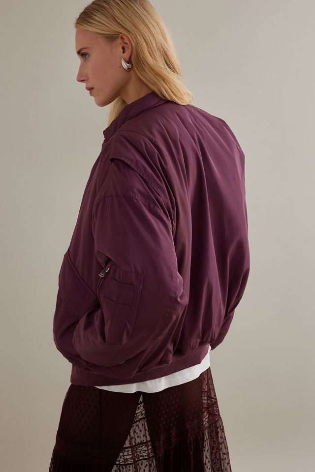 Oversized Padded Bomber Jacket #4
