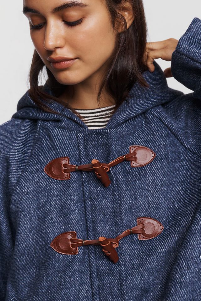 Maeve Wool Blend Toggle Hooded Jacket #1